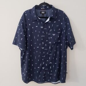Deluth Alaskan Hardgear Untucked Mens Button Up Shirt XL Short Sleeve Vented